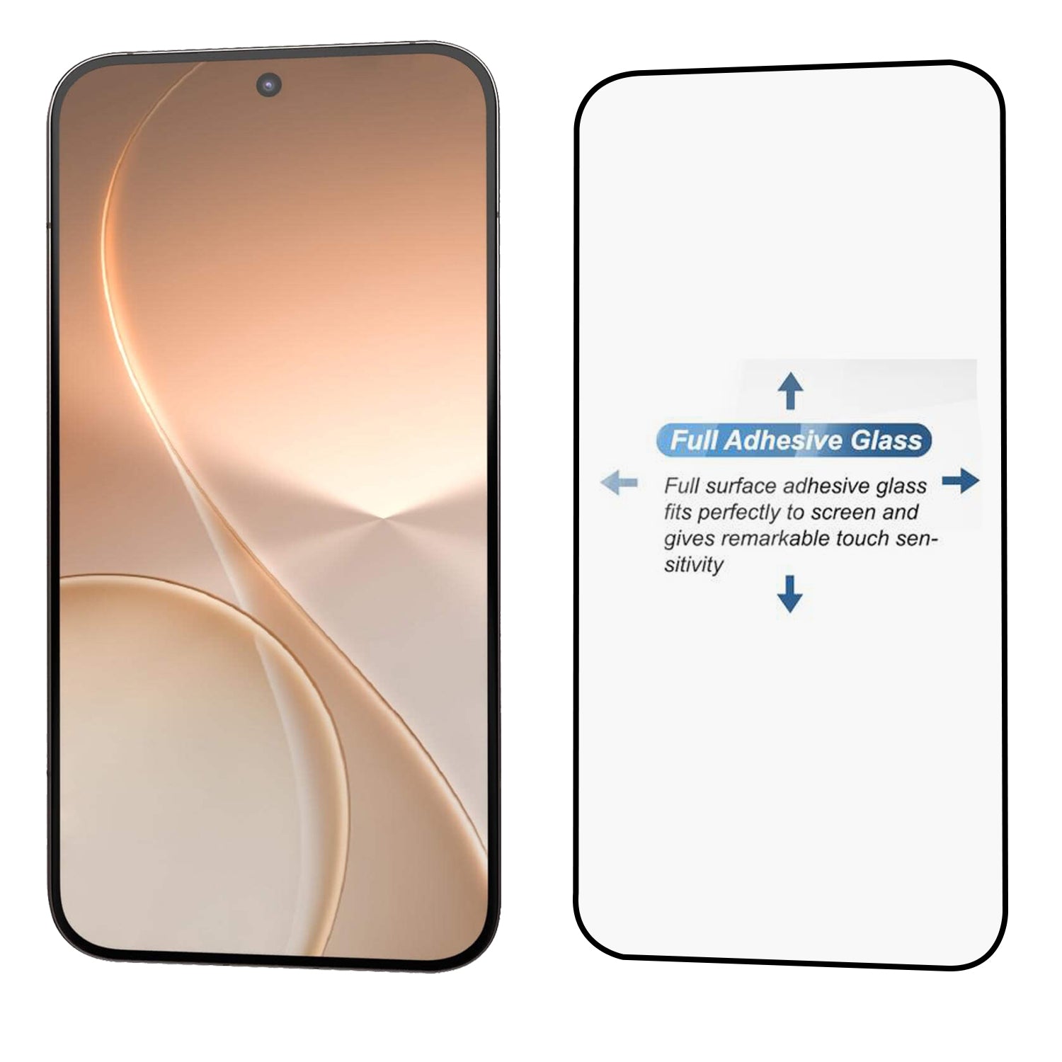 Tempered Glass for Oppo Reno 15 Pro (Black) Edge to Edge , Pack of 1