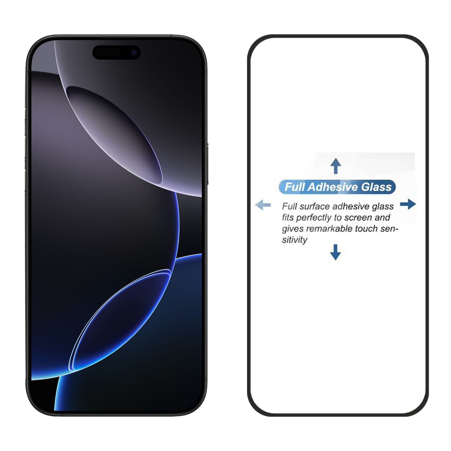 Matte Finish Gaming Tempered Glass Compatible for iPhone 16 Pro Max (Black) Edge to Edge Coverage , Anti-Glare