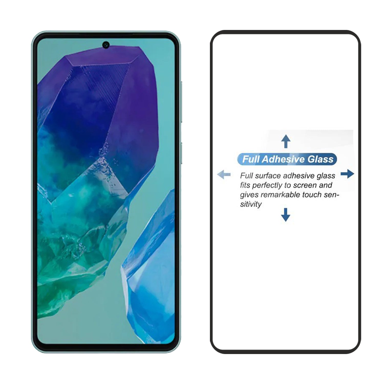 Tempered Glass for Samsung Galaxy M51/ M55 / M62 / M52 5G / A71 / F62 / F55 / Samsung Galaxy Note 10 Lite (Black) Edge to Edge , Pack of 1