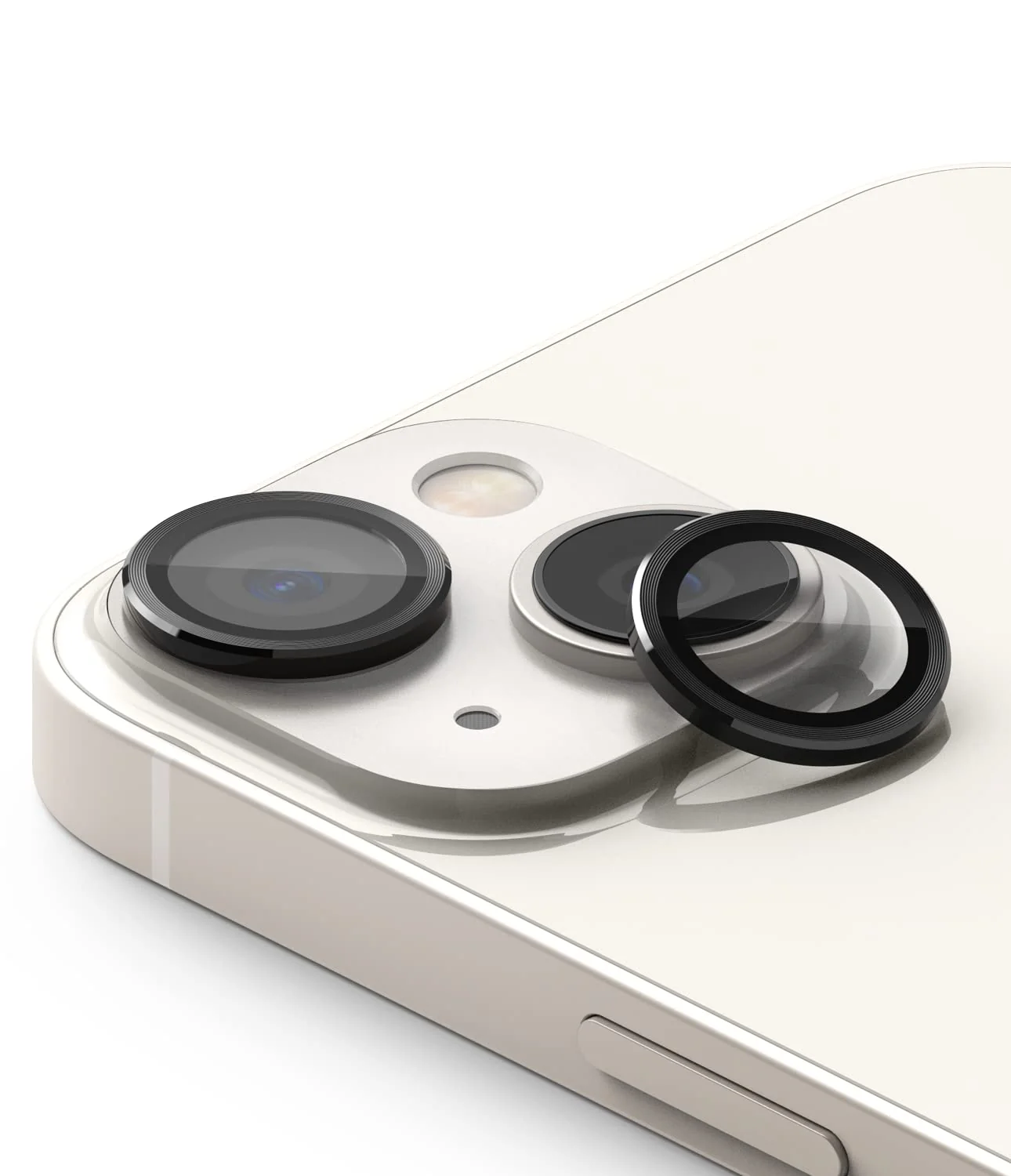 POPIO Camera Lens Protector For iPhone 14 / iPhone 14 Plus (Black), 1 Set, with Easy Installation Kit