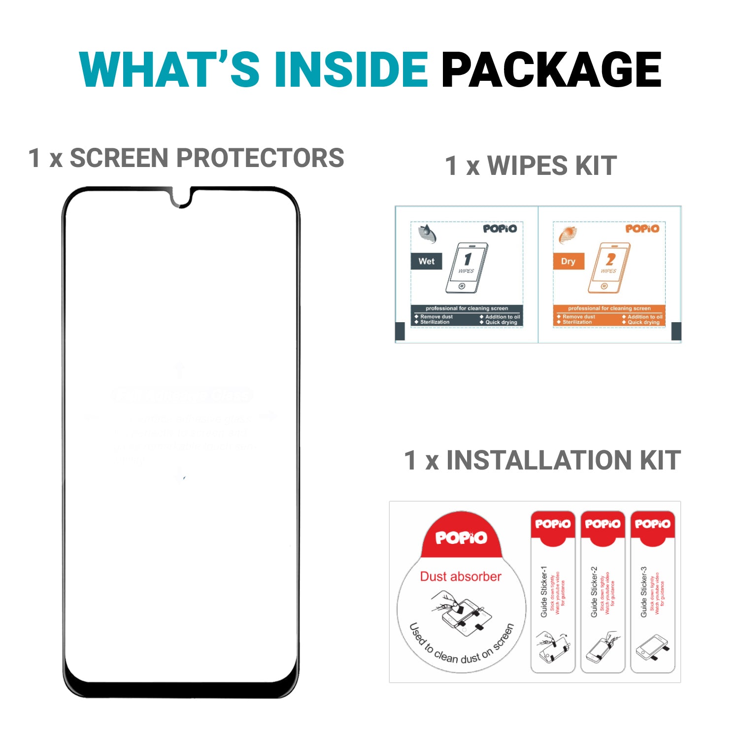 Tempered Glass for Huawei P30 lite / Huawei nova 4e (Black) Edge to Edge , Pack of 1