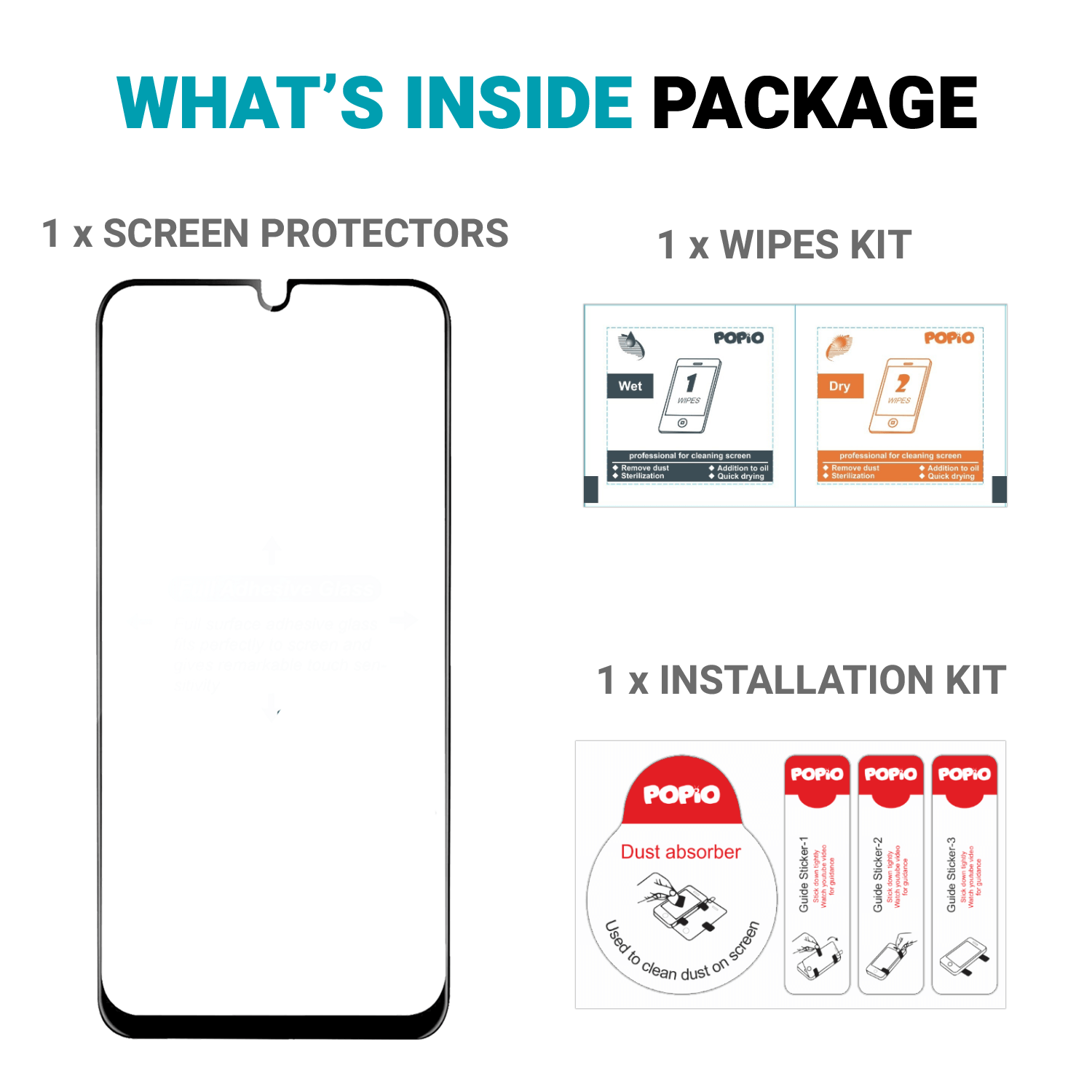 Tempered Glass for Huawei Y6 Pro (2019) / Huawei Y6 (2019) (Black) Edge to Edge , Pack of 1