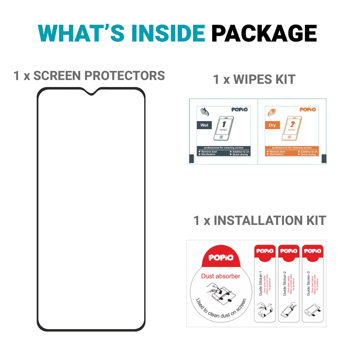 Tempered Glass for Redmi 10 (india) , 10c , 10 Power , Poco C40 , Redmi 12C (Black) Edge to Edge , Pack of 1