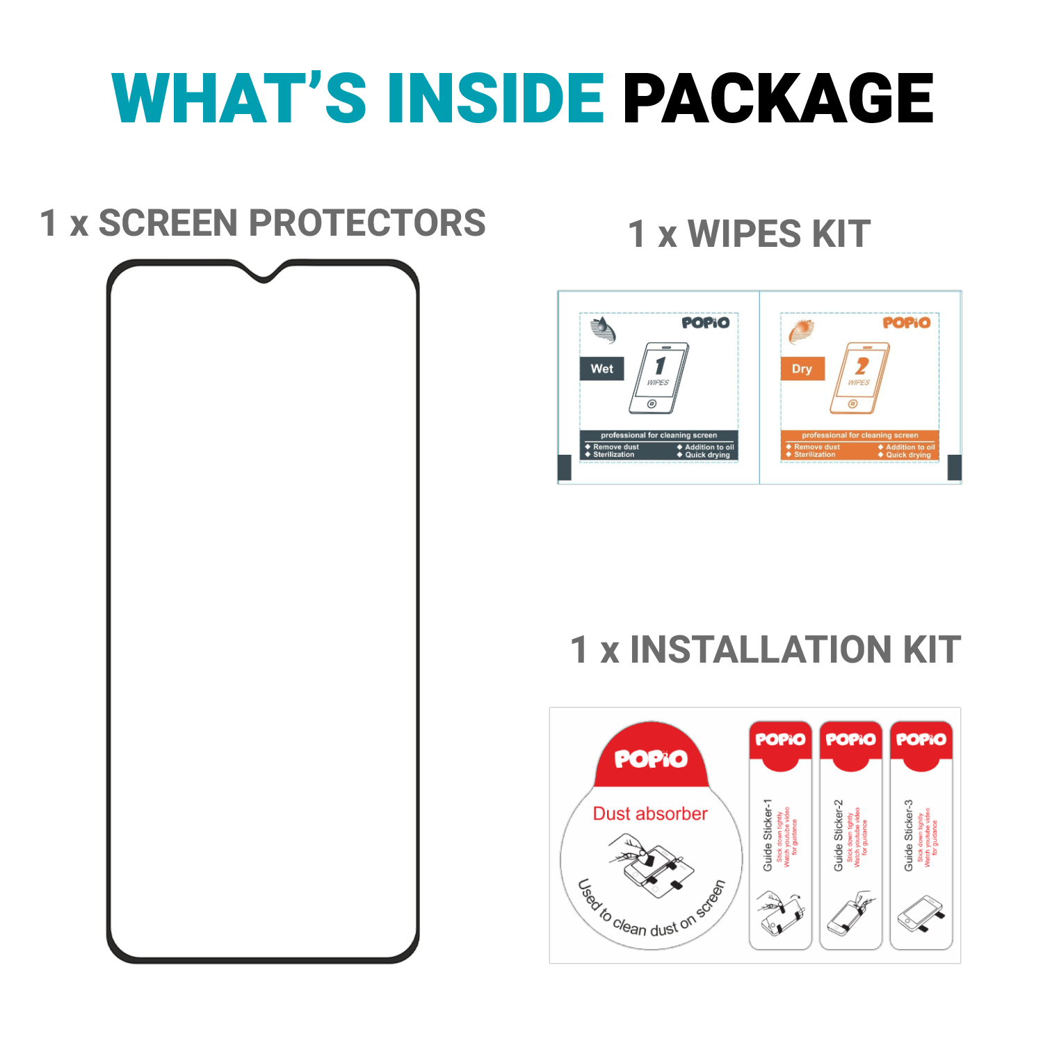 Tempered Glass for Samsung Galaxy M23 , M33 , F13 , F23 (Black) Edge to Edge , Pack of 1