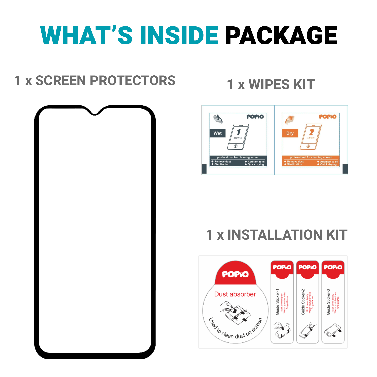 Tempered Glass for Samsung Galaxy M30s / M30 / A30 / A30s / A50 / A50s / A20 (Black) Edge to Edge , Pack of 1