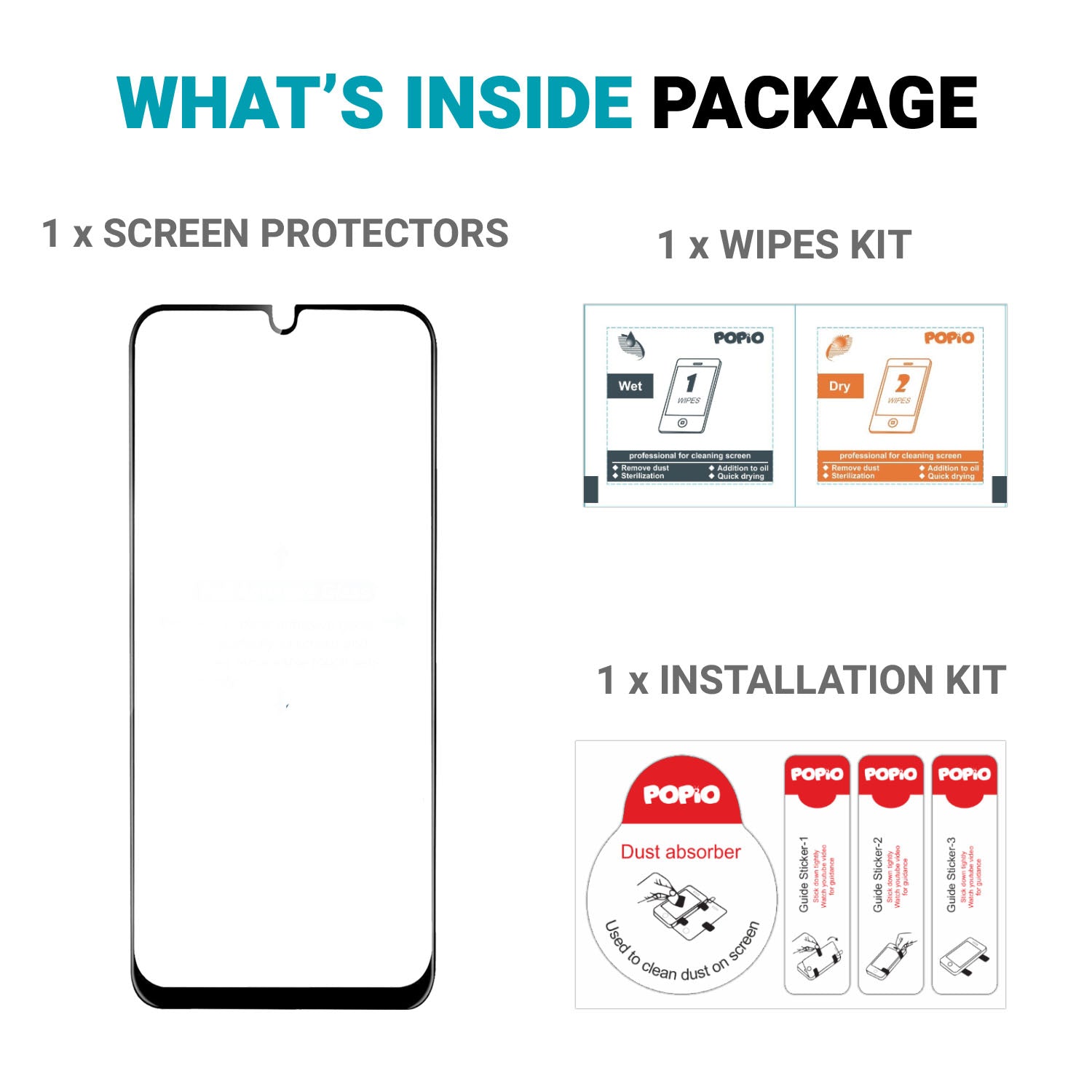 Tempered Glass for Samsung Galaxy A06 / M06 / F06 (Black) Edge to Edge, Pack of 1