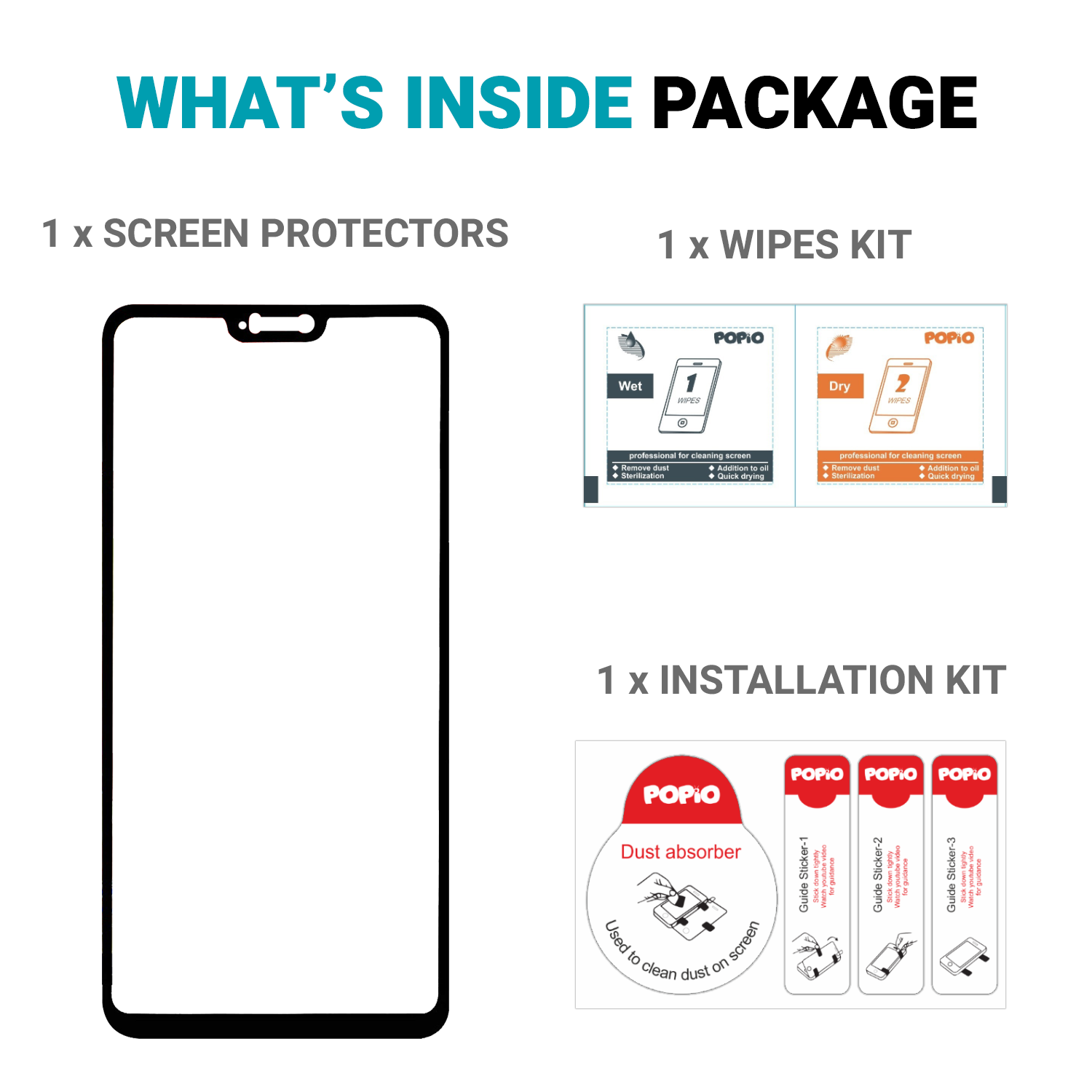Tempered Glass for Oneplus 6 (Black) Edge to Edge, Pack of 1