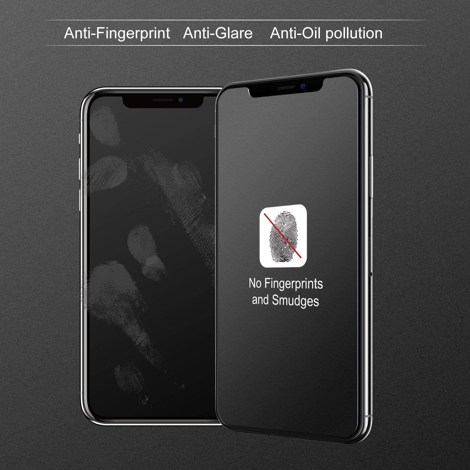 Matte Finish Gaming Tempered Glass Compatible for iPhone 15 Pro Max (Black) Edge to Edge Coverage , Anti-Glare