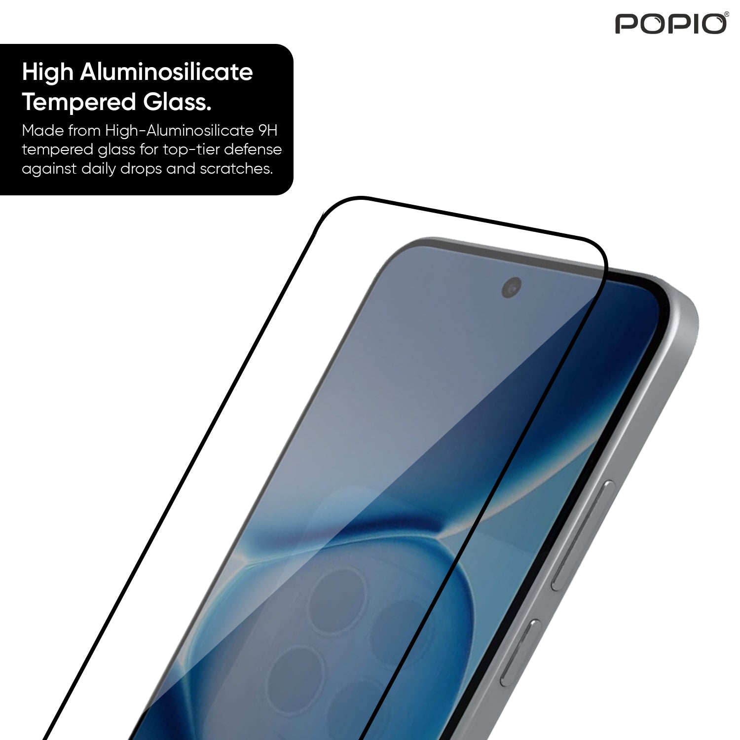Tempered Glass for Redmi Note 15 Pro (Black) Edge to Edge , Pack of 1