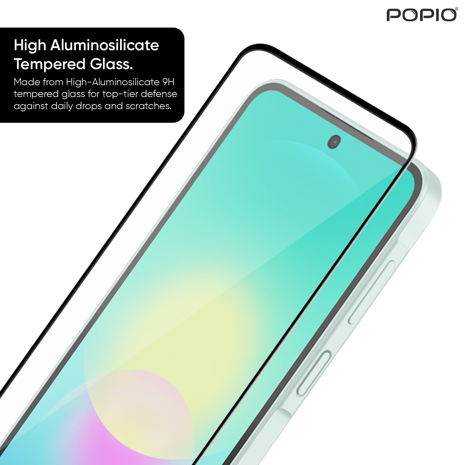 Tempered Glass for Samsung Galaxy A27 / M47 (Black) Edge to Edge, Pack of 1