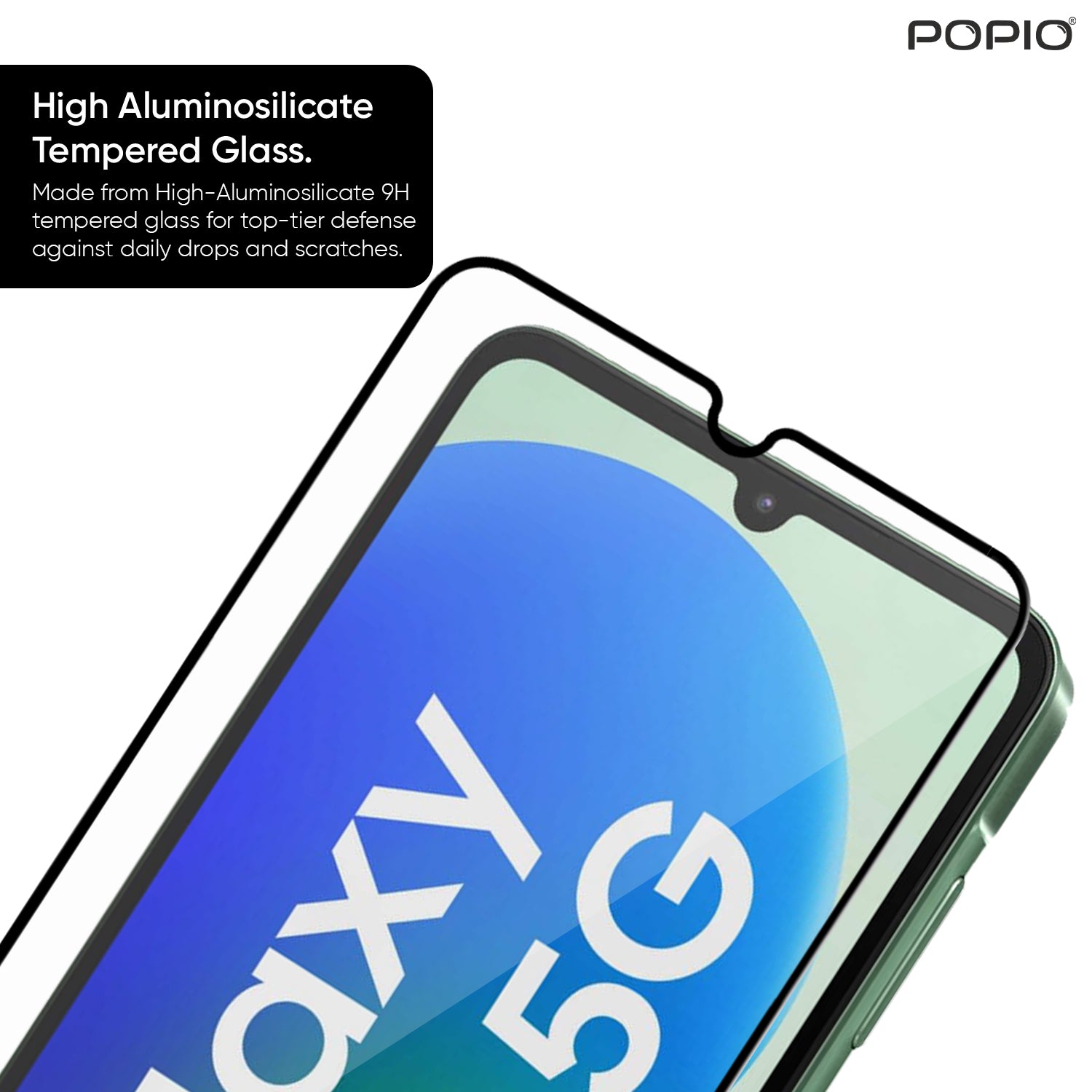 Tempered Glass for Samsung Galaxy F70e (Black) Edge to Edge , Pack of 1