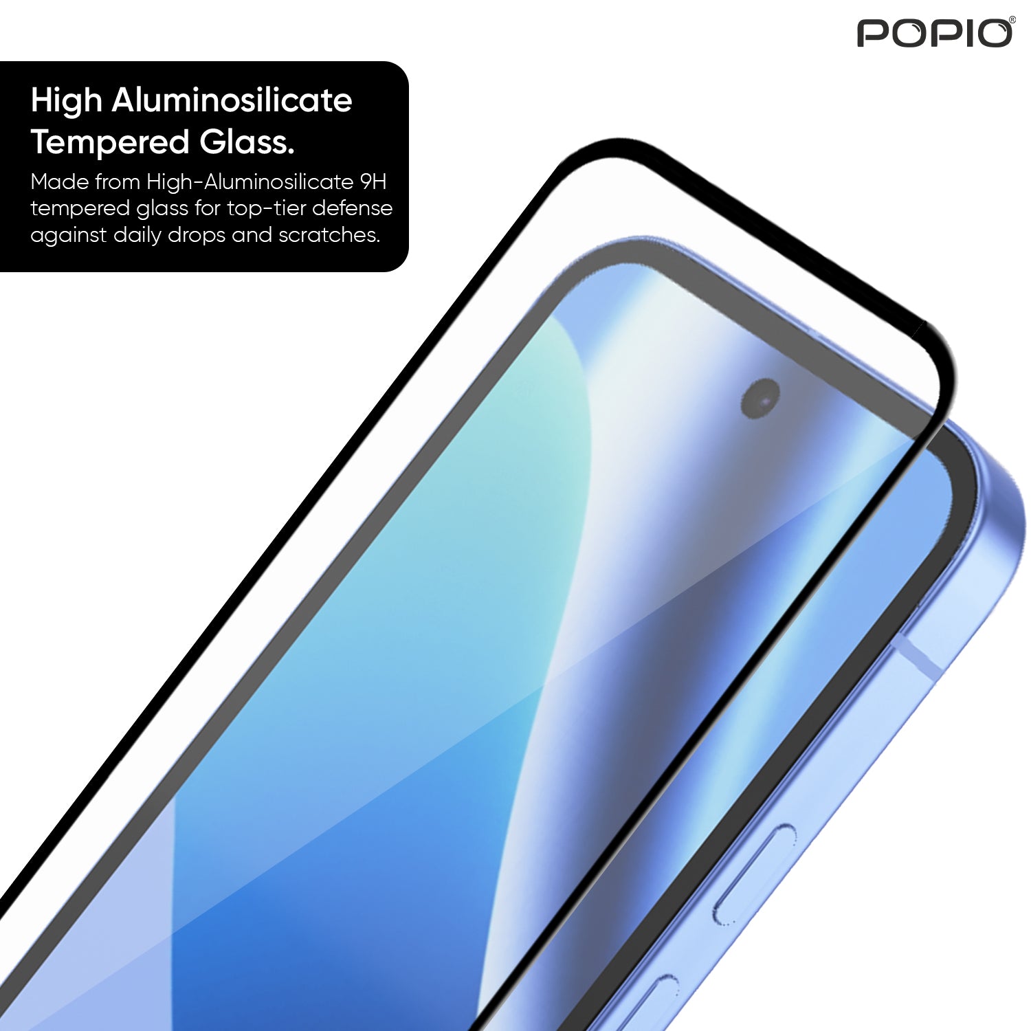 Tempered Glass for Google Pixel 10A (Black) Edge to Edge , Pack of 1