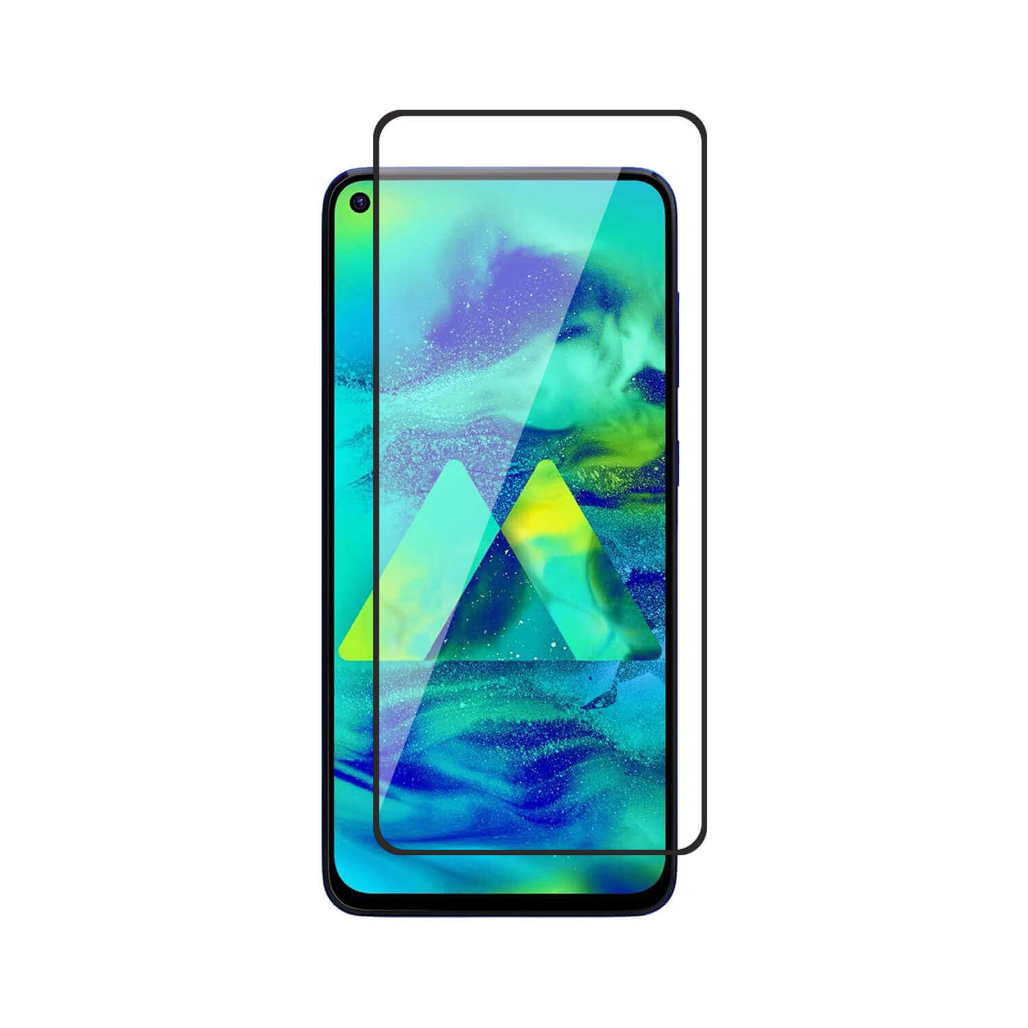 Tempered Glass for Samsung Galaxy M40 / A60 (Black) Edge to Edge , Pack of 1