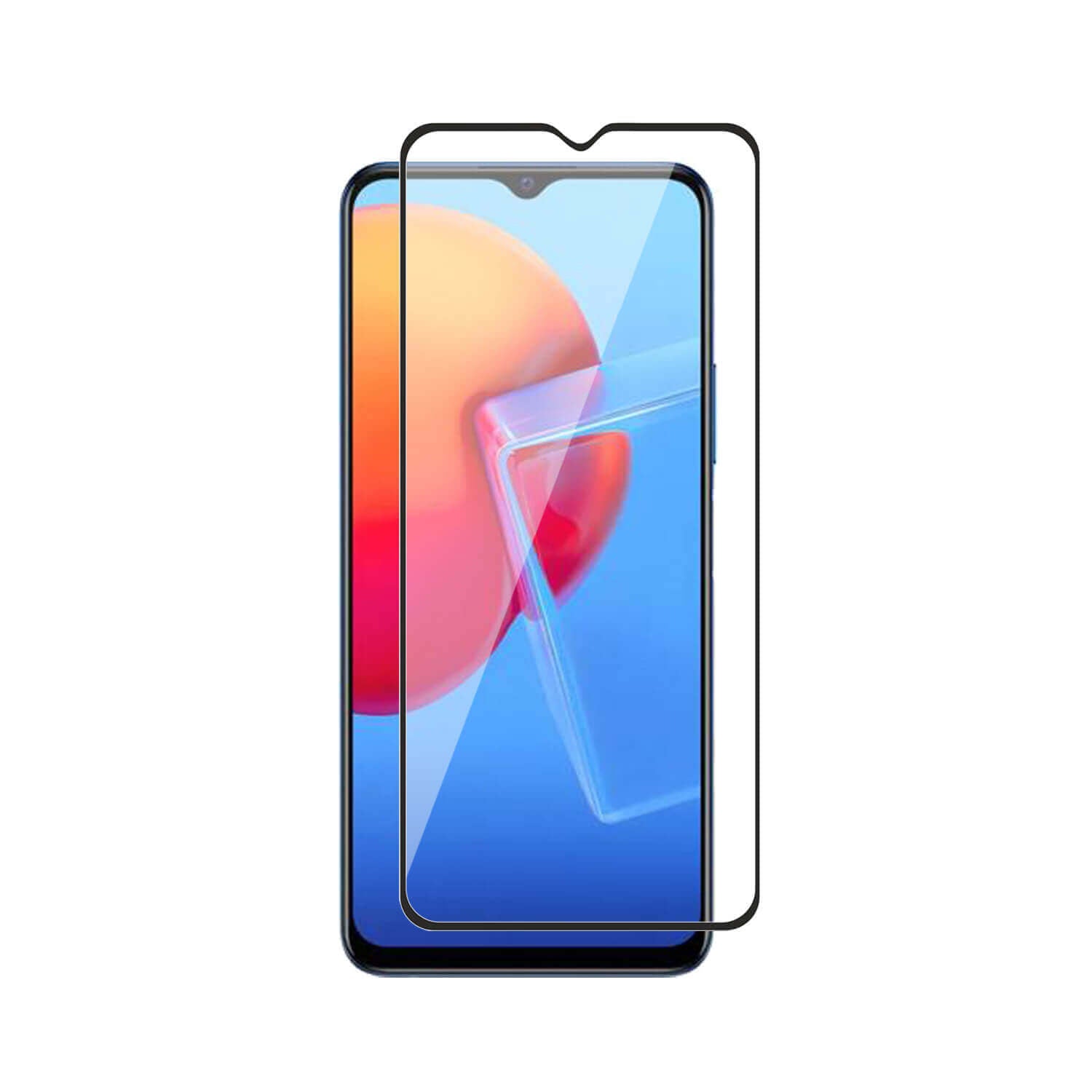 Tempered Glass for vivo Y51 (2020) (Black) Edge to Edge , Pack of 1