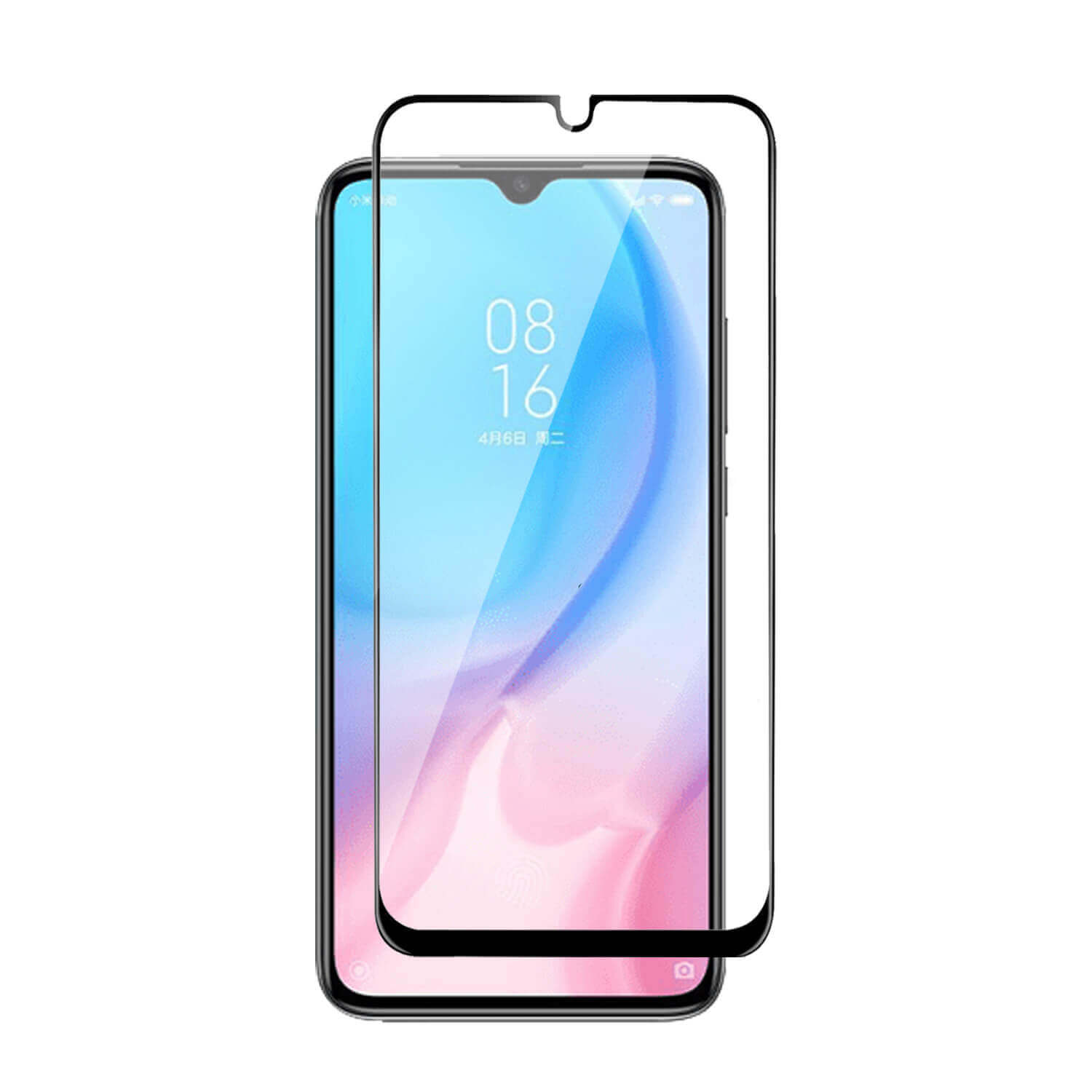 Tempered Glass for Xiaomi Mi CC9e / Xiaomi Mi A3 (Black) Edge to Edge , Pack of 1