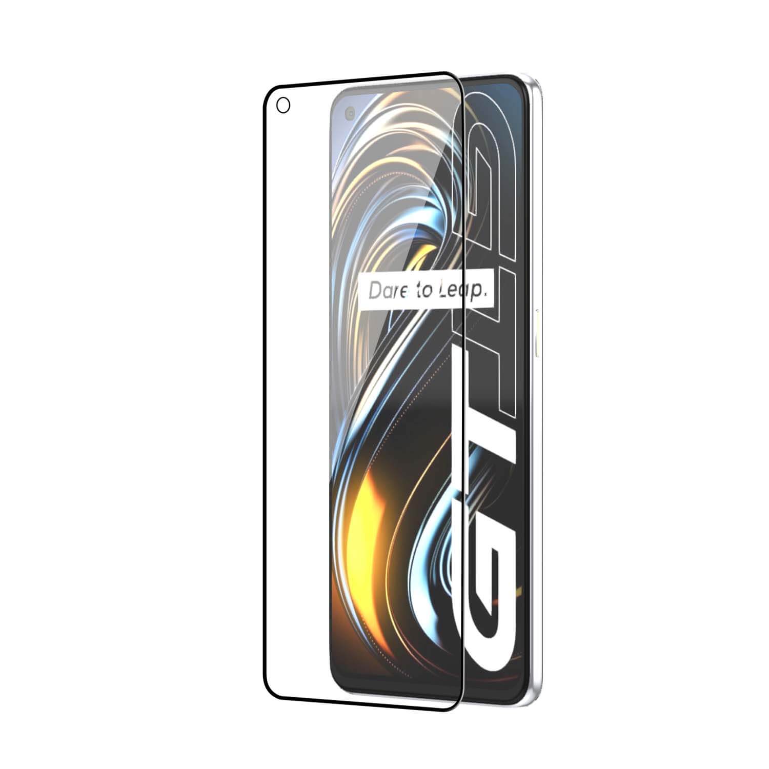 Tempered Glass for Realme GT Master Edition / Realme GT 5G / Realme X7 Max 5G (Black) Edge to Edge , Pack of 1