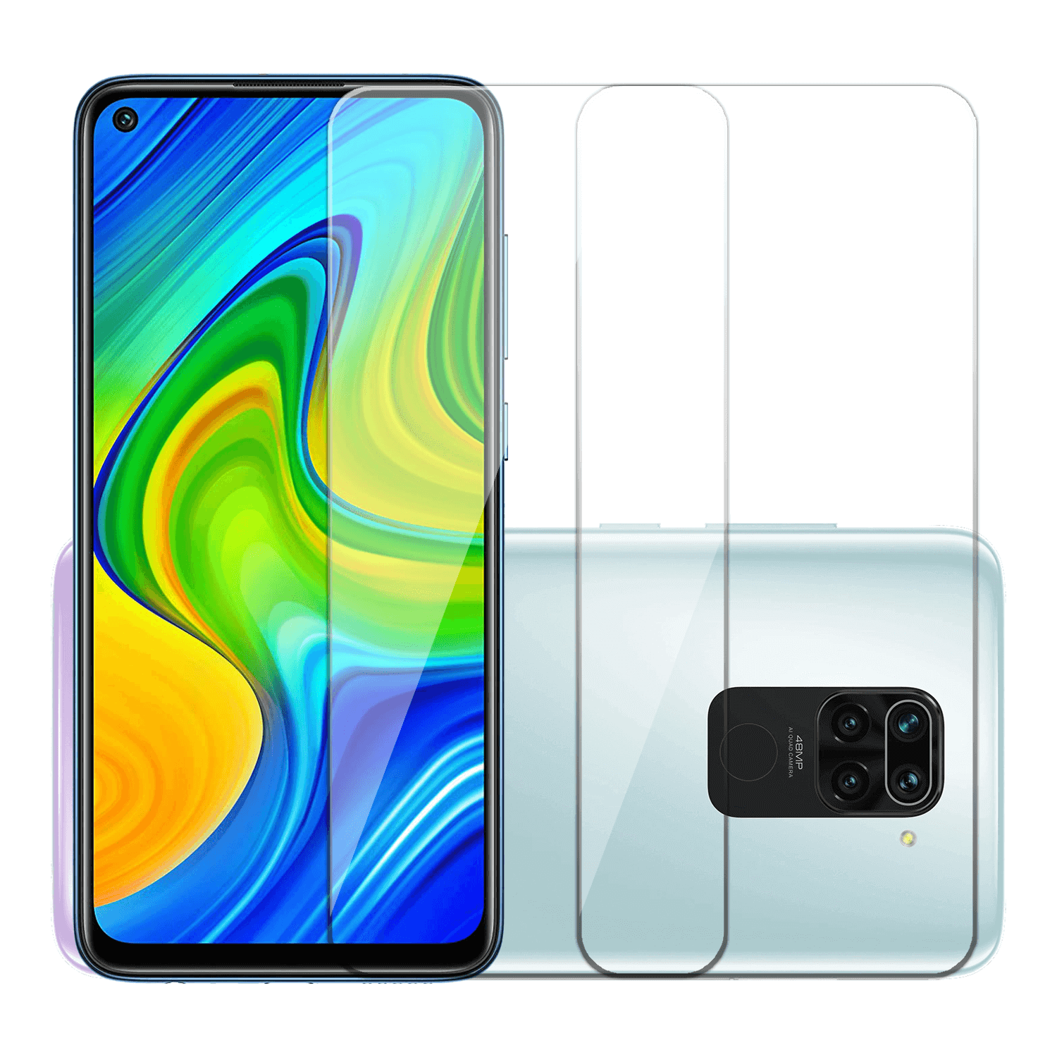 Tempered Glass for Redmi Note 9 (Pack Of 2) not Edge to Edge