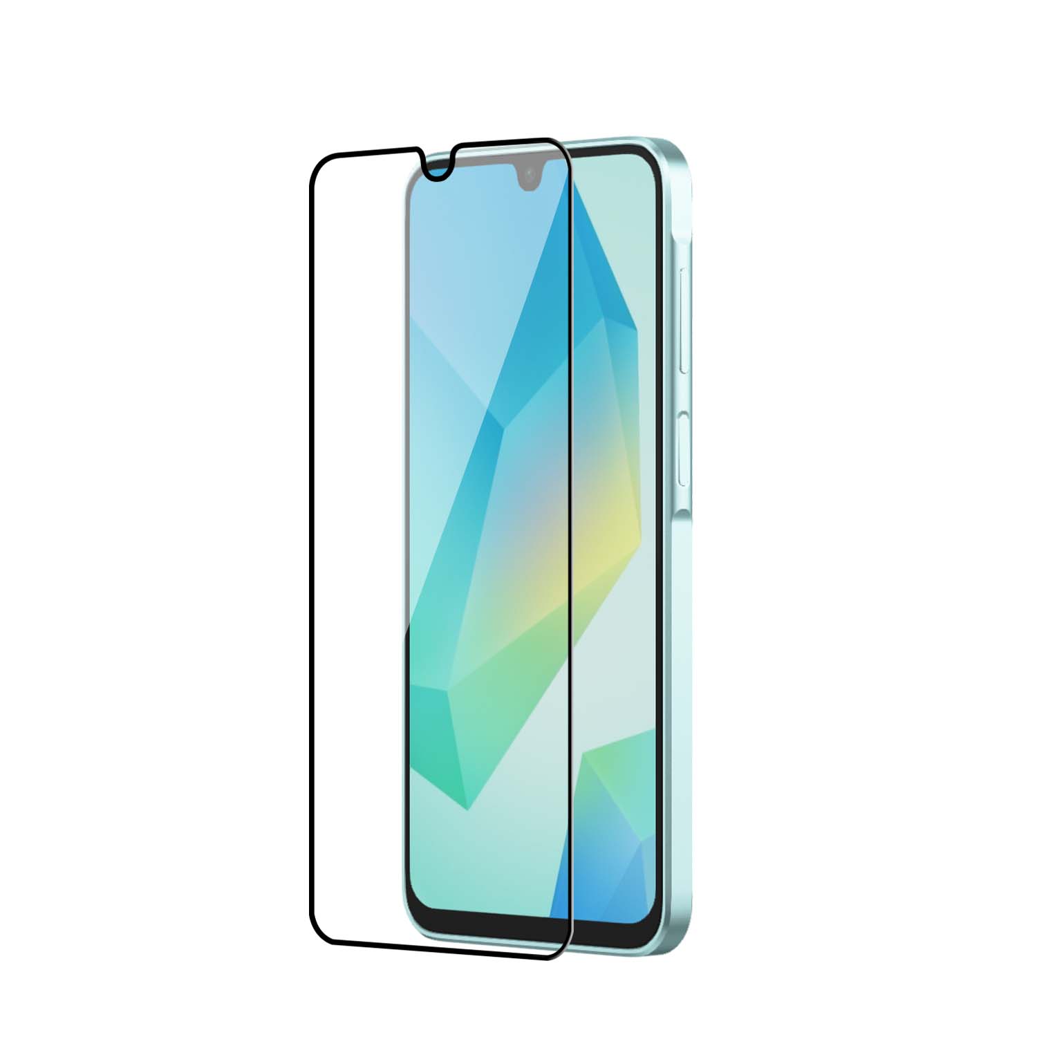 Tempered Glass for Samsung Galaxy A16 / A16 5G (Black) Edge to Edge, Pack of 1