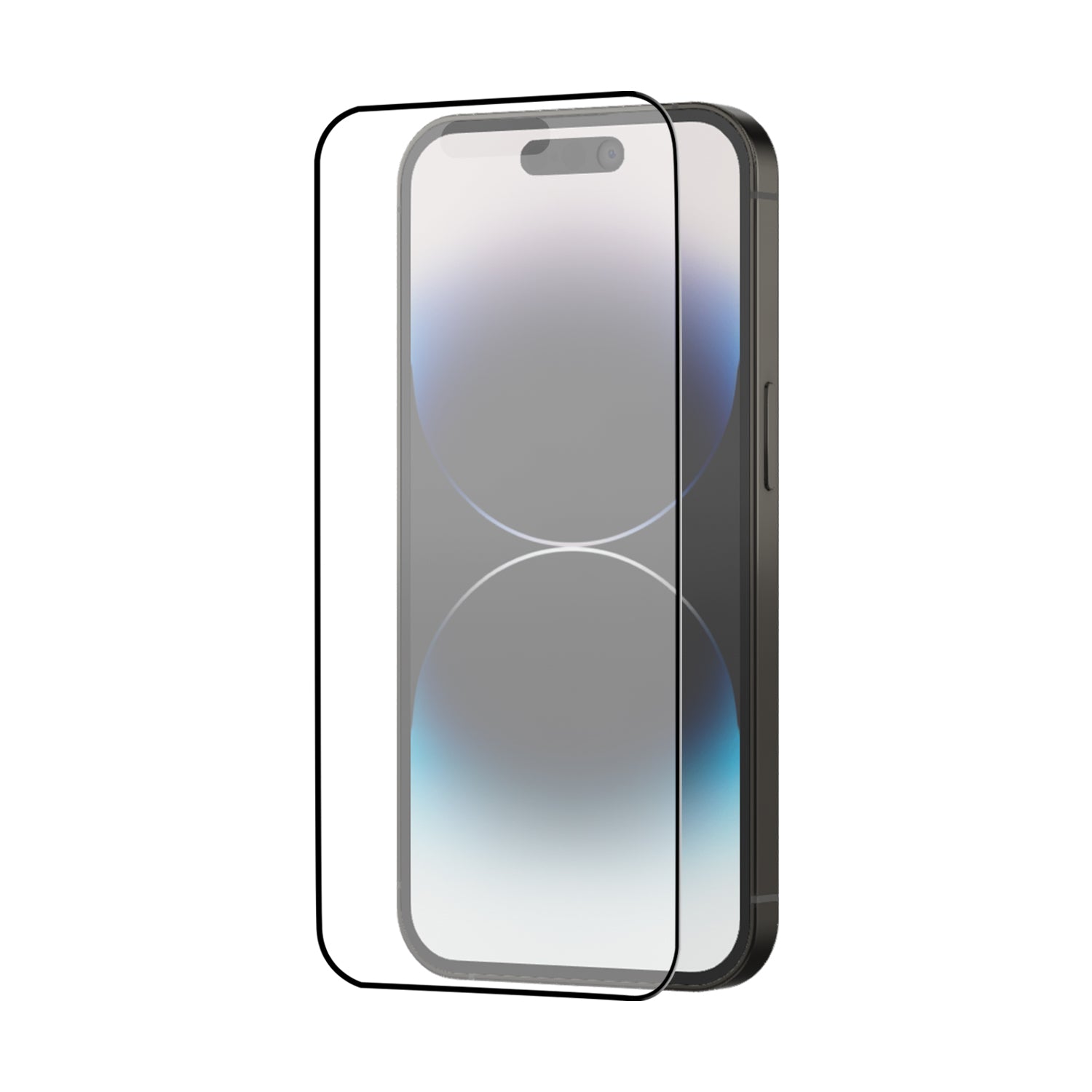 Matte Finish Gaming Tempered Glass Compatible for iPhone 14 pro (Black) Edge to Edge Coverage , Anti-Glare