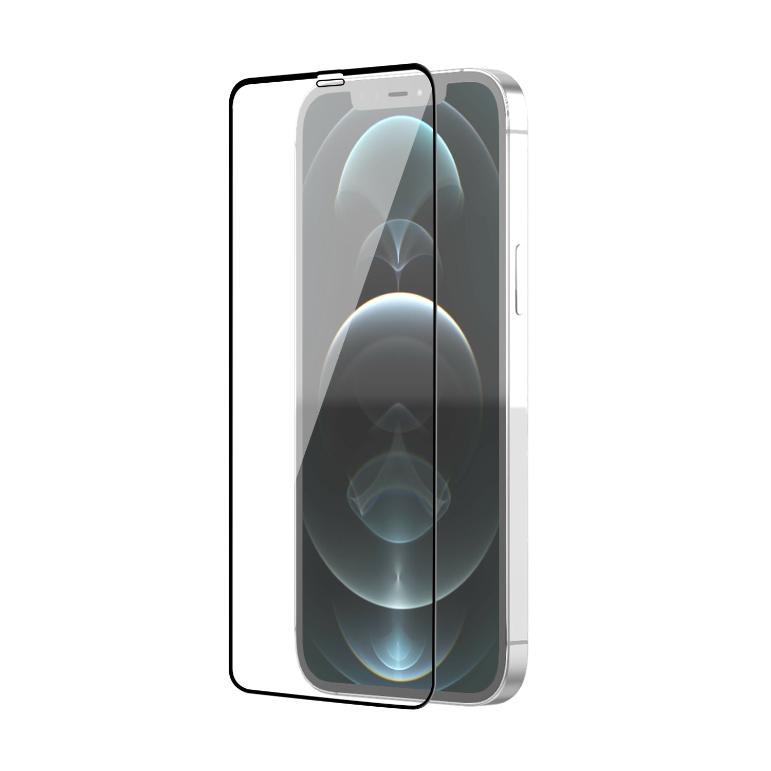Tempered Glass for iPhone 12 Pro Max (Black) Edge to Edge , Pack of 1