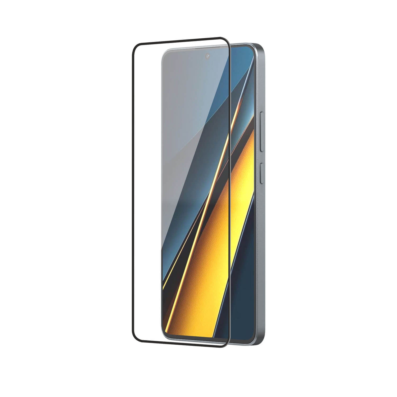 Tempered Glass for Xiaomi Poco X6 Pro , Poco F6  (Black) Edge to Edge , Pack of 1