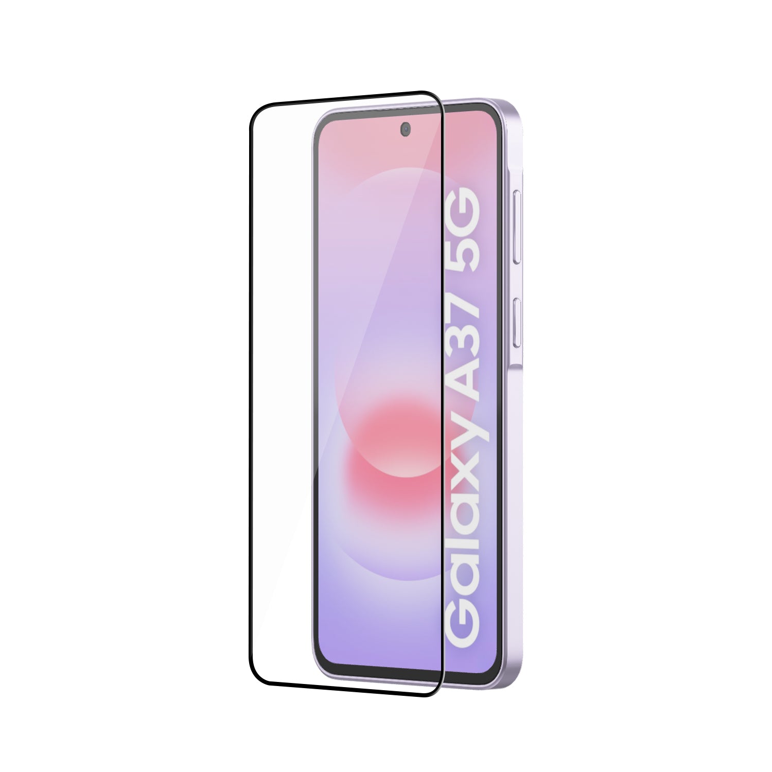Tempered Glass for Samsung Galaxy A37 (Black) Edge to Edge, Pack of 1