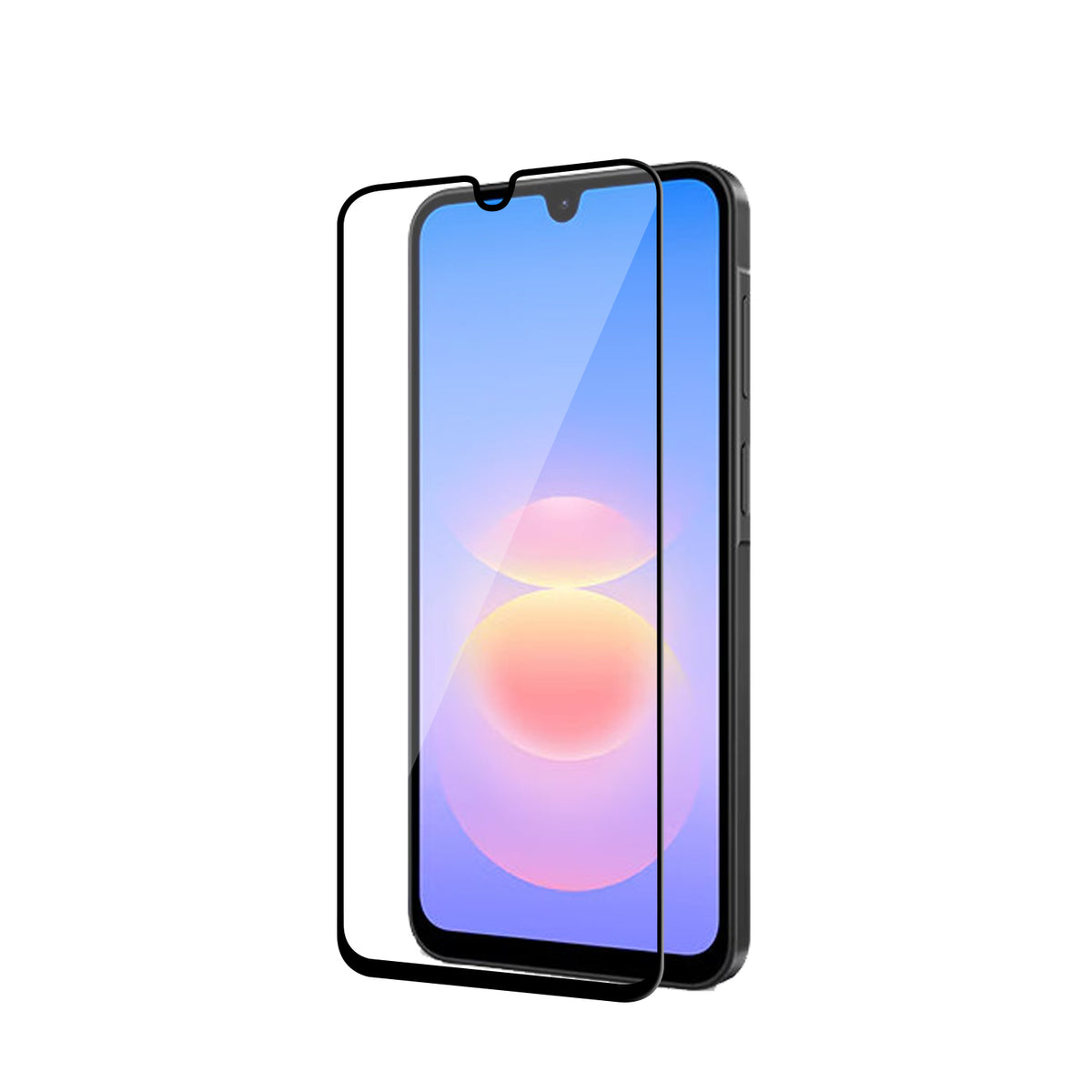 Tempered Glass for Samsung Galaxy A18 (Black) Edge to Edge, Pack of 1