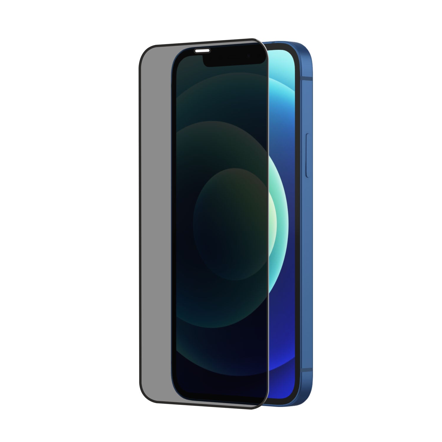 POPIO Privacy Tempered Glass for iPhone 12 , iPhone 12 Pro (Black) , Pack of 1