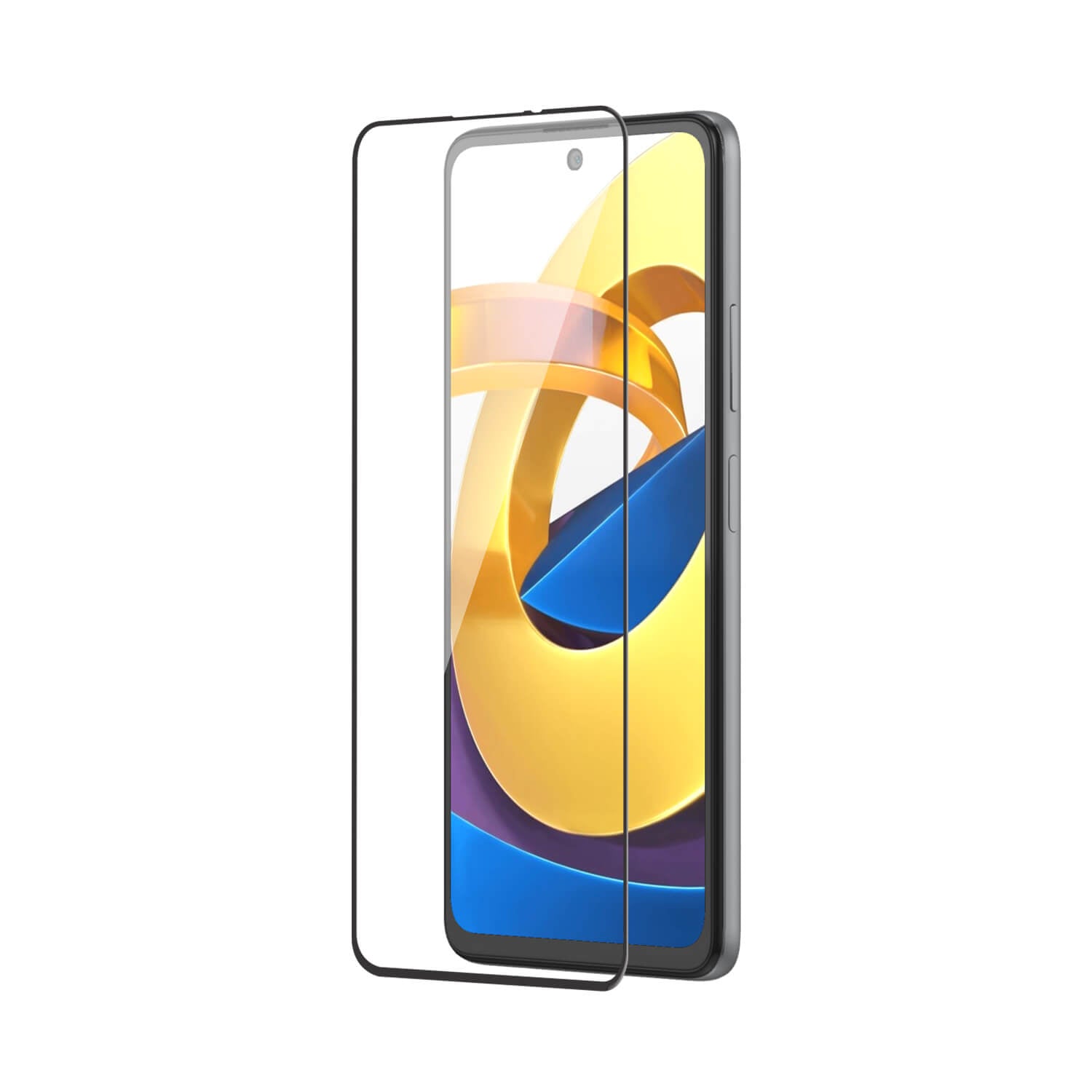 Tempered Glass for Redmi Note 11T 5G / Xiaomi Poco M4 Pro 5G (Black) Edge to Edge , Pack of 1