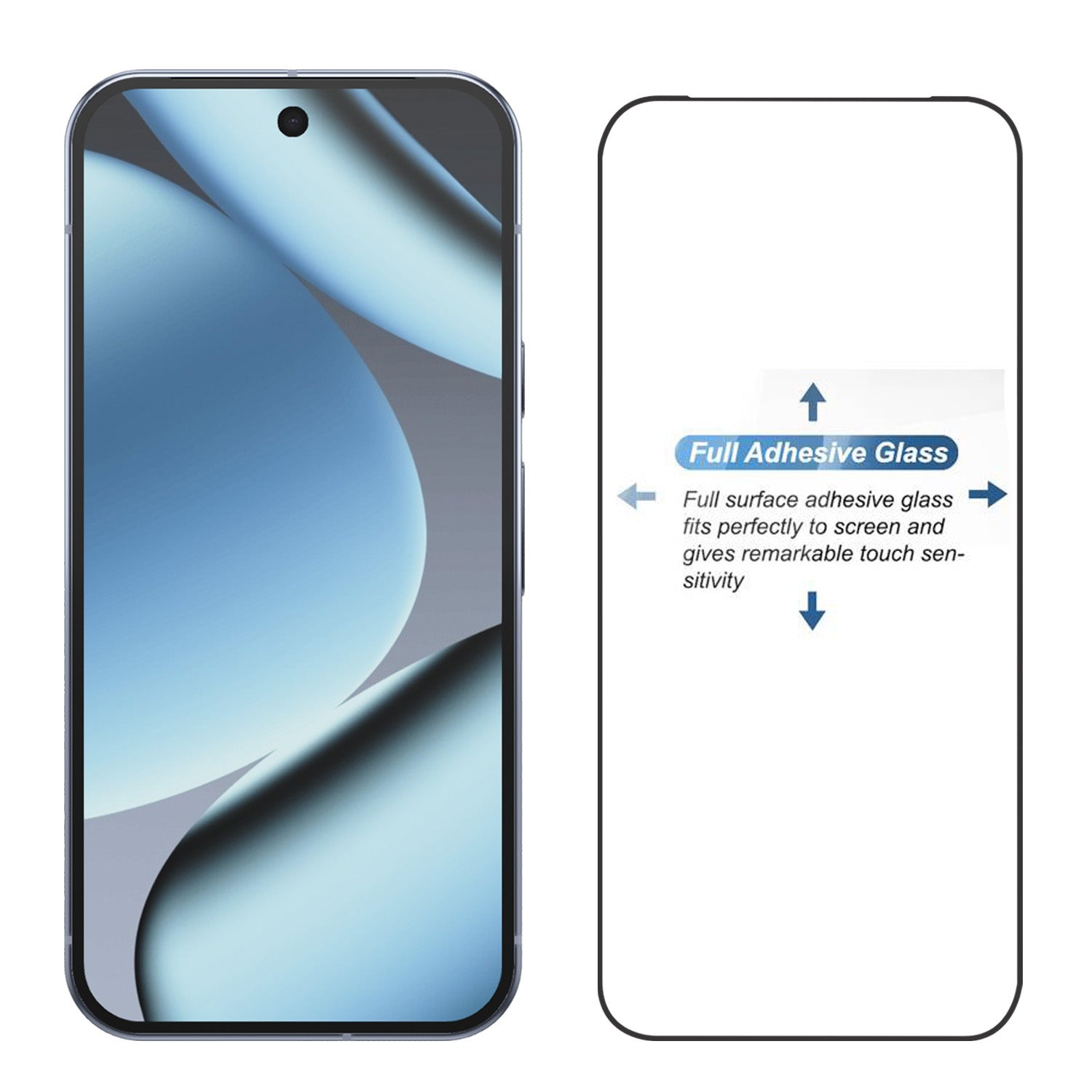 Tempered Glass for Google Pixel 10/10 Pro(Black) Edge to Edge , Pack of 1