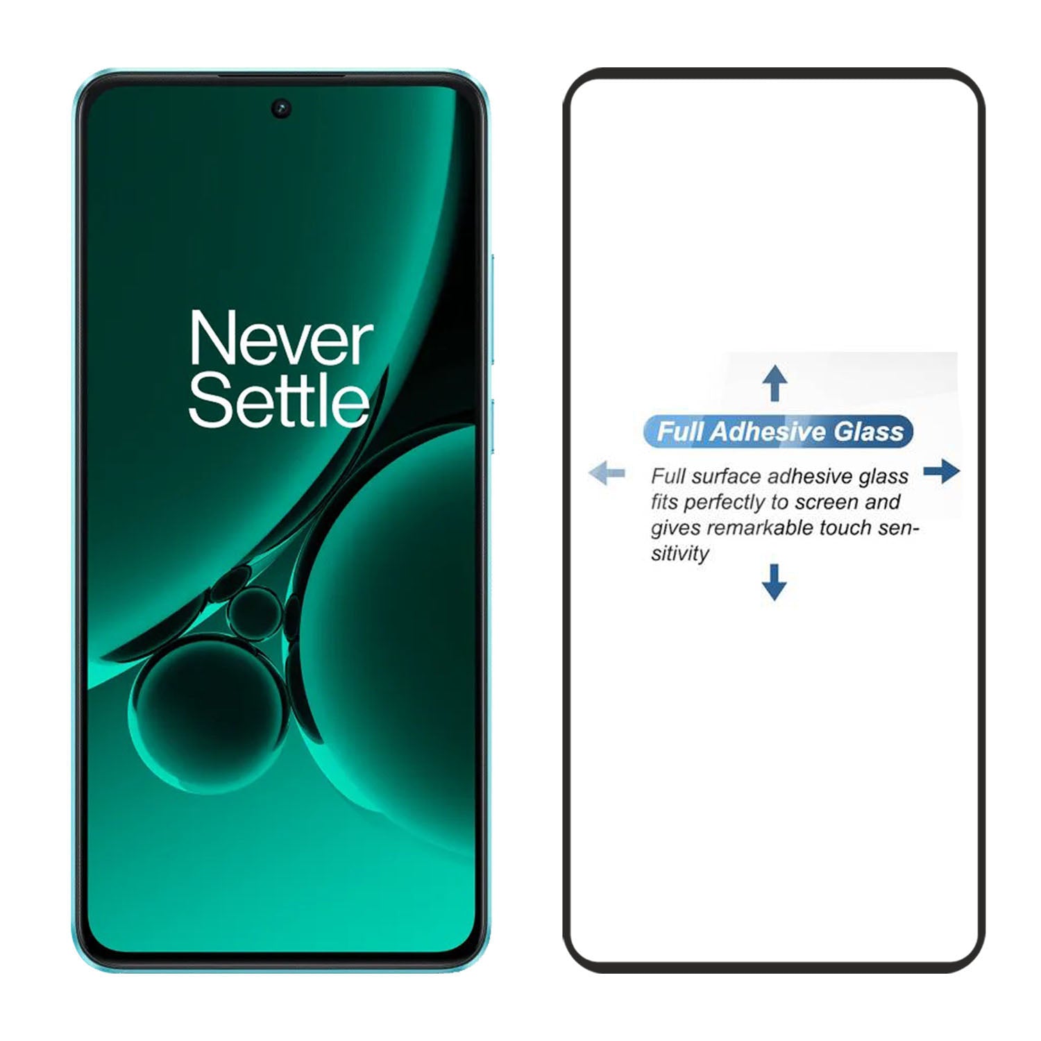 Tempered Glass for OnePlus Nord CE3 (Black) Edge to Edge , Pack of 1