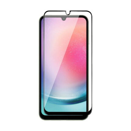 Tempered Glass for Samsung Galaxy A24 / M34 5G / F34 (Black) Edge to Edge , Pack of 1