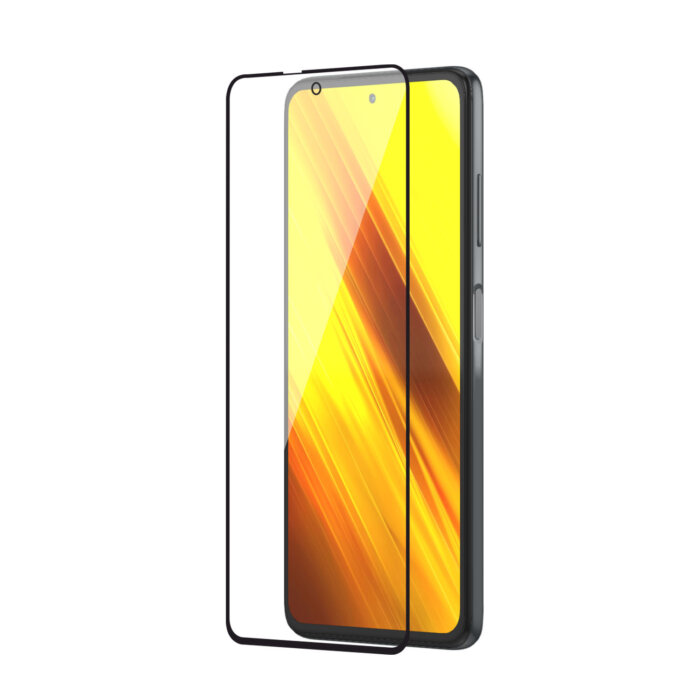 Tempered Glass for Xiaomi Mi 10i / Poco X3 / Poco X3 Pro (Black) Edge to Edge , Pack of 1 - Image 1