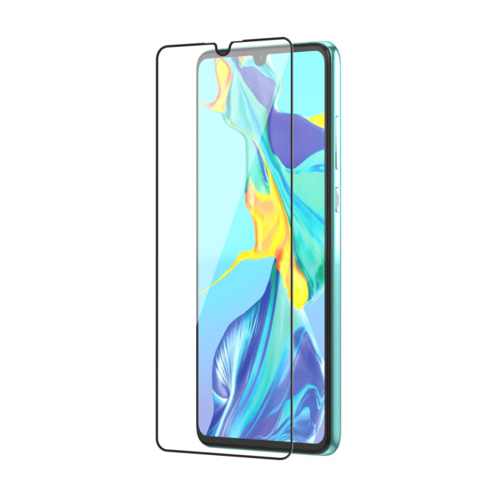 Tempered Glass for Huawei P30 (Black) Edge to Edge , Pack of 1 - Image 1