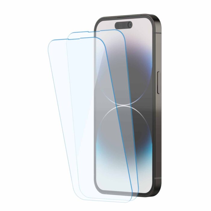 Tempered Glass for Apple iPhone 14 Pro (Transparent) Pack of 2 - Image 1
