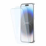 Tempered Glass for Apple iPhone 14 Pro Max (Transparent) Pack of 2