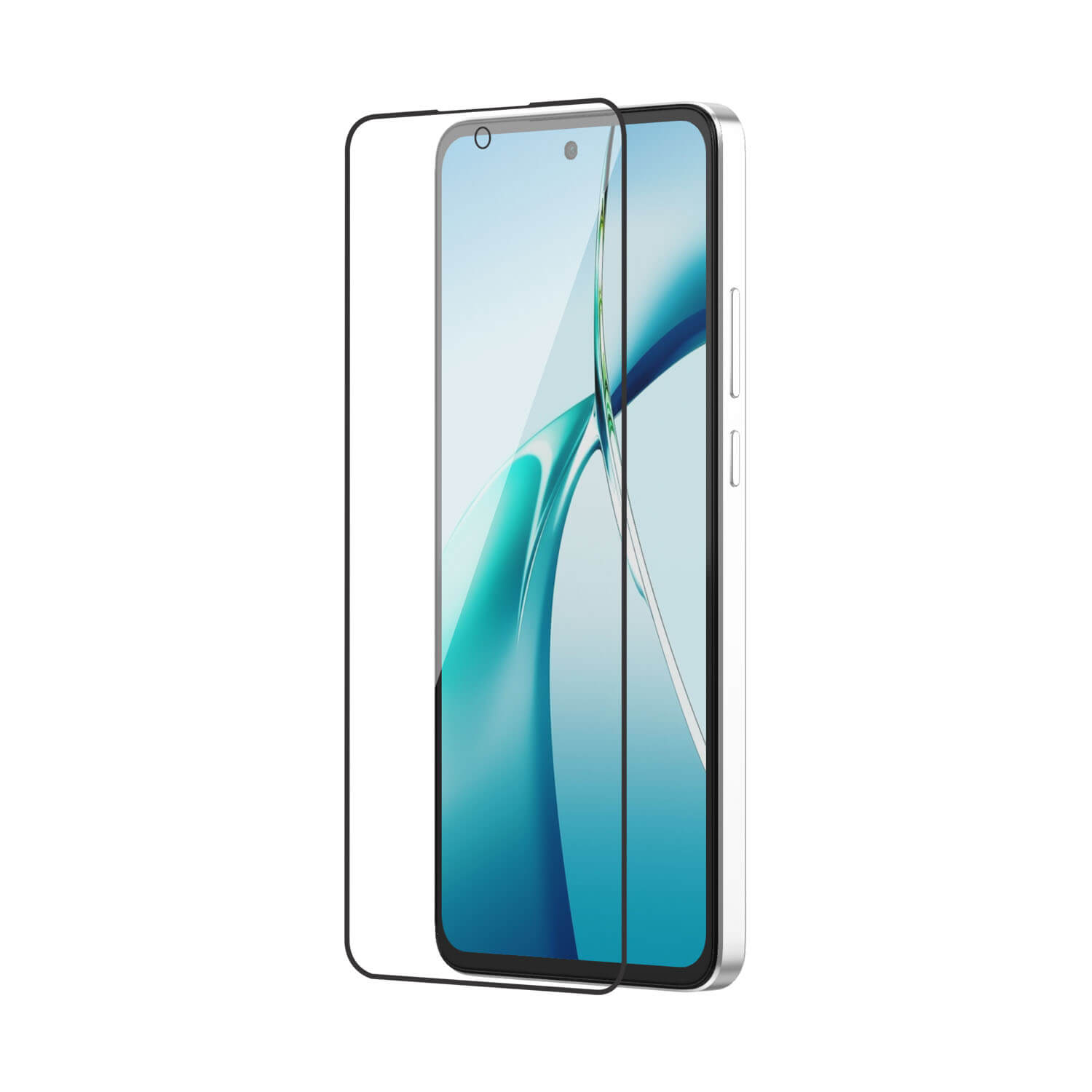 123 Tempered Glass for OnePlus Nord CE 4 Lite (Black) Edge to Edge , Pack of 1 - Image 1