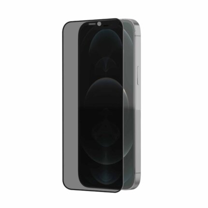POPIO Privacy Tempered Glass for iPhone 12 Pro Max (Black) , Pack of 1
