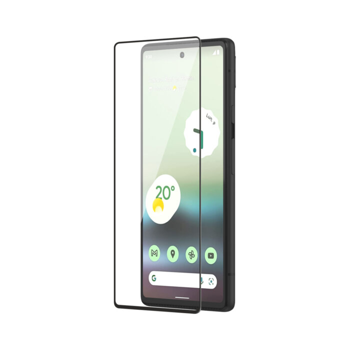 Tempered Glass for Google Pixel 6A (Black) Edge to Edge , Pack of 1 - Image 1
