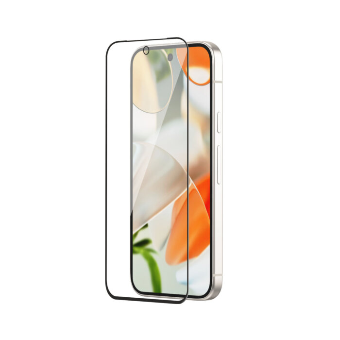 Tempered Glass for Google Pixel 9 / Pixel 9 Pro (Black) Edge to Edge , Pack of 1 - Image 1