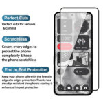 Tempered Glass for Nothing Phone 2 (Black) Edge to Edge , Pack of 1 - Image 2