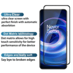 Tempered Glass for OnePlus 10R (Black) Edge to Edge , Pack of 1 - Image 3