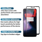 Tempered Glass for Oneplus 6 (Black) Edge to Edge, Pack of 1 - Image 3
