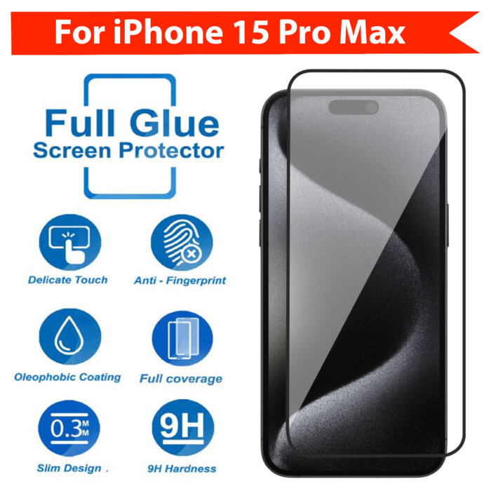 Tempered Glass for Apple iPhone 15 Pro Max, Pack of 1 - Image 4