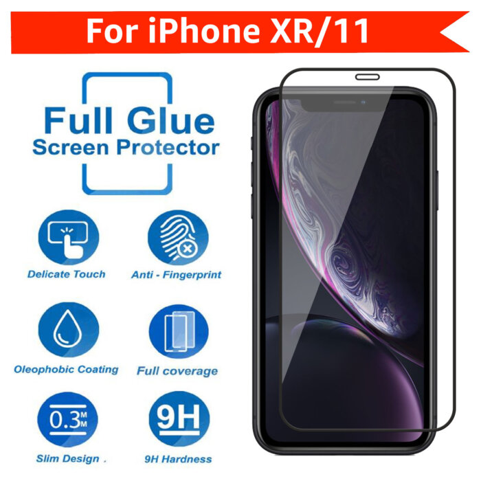 Tempered Glass for Apple iPhone 11 / iPhone XR Edge to Edge , Pack of 1 - Image 4