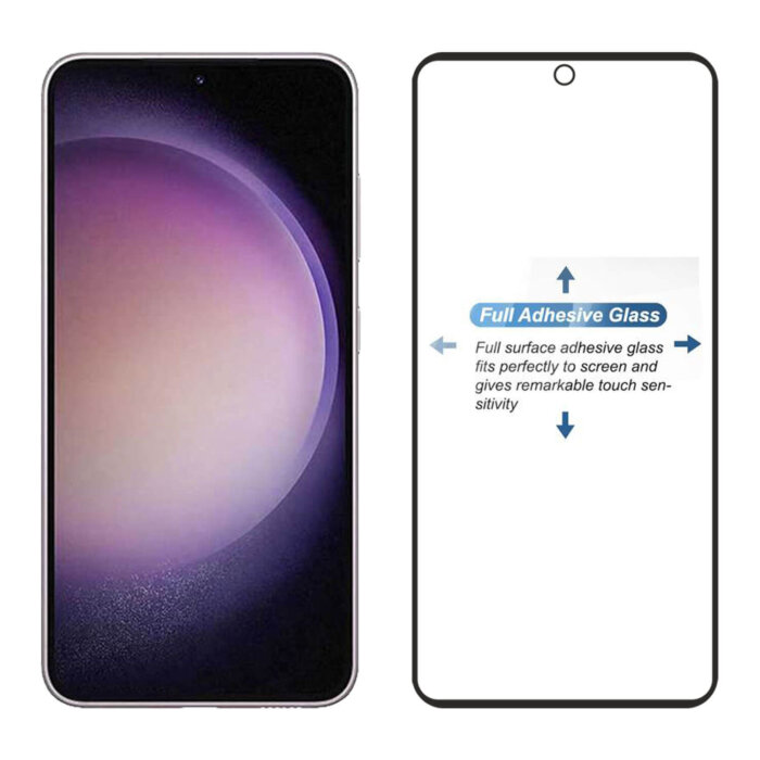 Tempered Glass for Samsung Galaxy S23 FE 5G (Black) Edge to Edge, Pack of 1 - Image 3