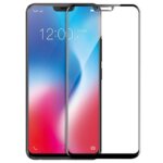 Tempered Glass for vivo V9 / Oppo F7 (Black) Edge to Edge , Pack of 1