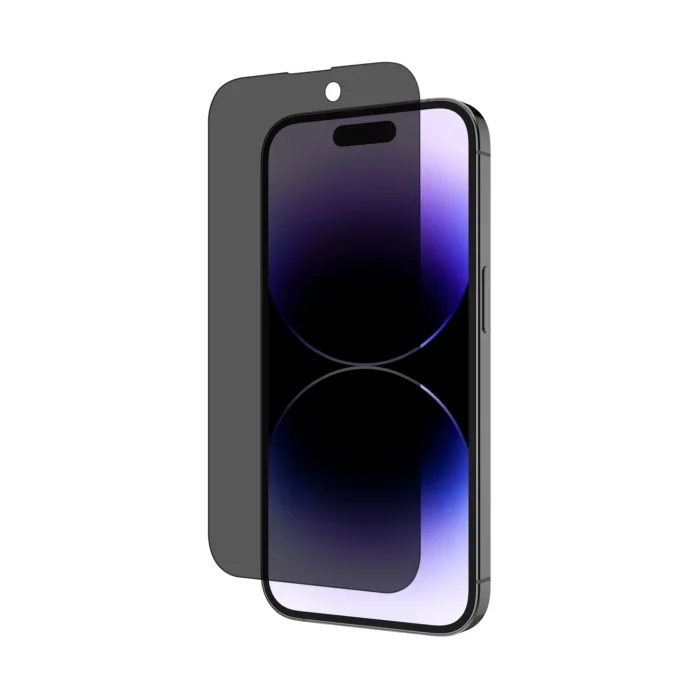 POPIO Privacy Tempered Glass for iPhone 14 Pro (Black) , Pack of 1 - Image 1