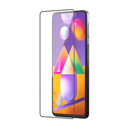 Tempered Glass for Samsung Galaxy M31s / A51 (Black Edge to Edge , Pack of 1