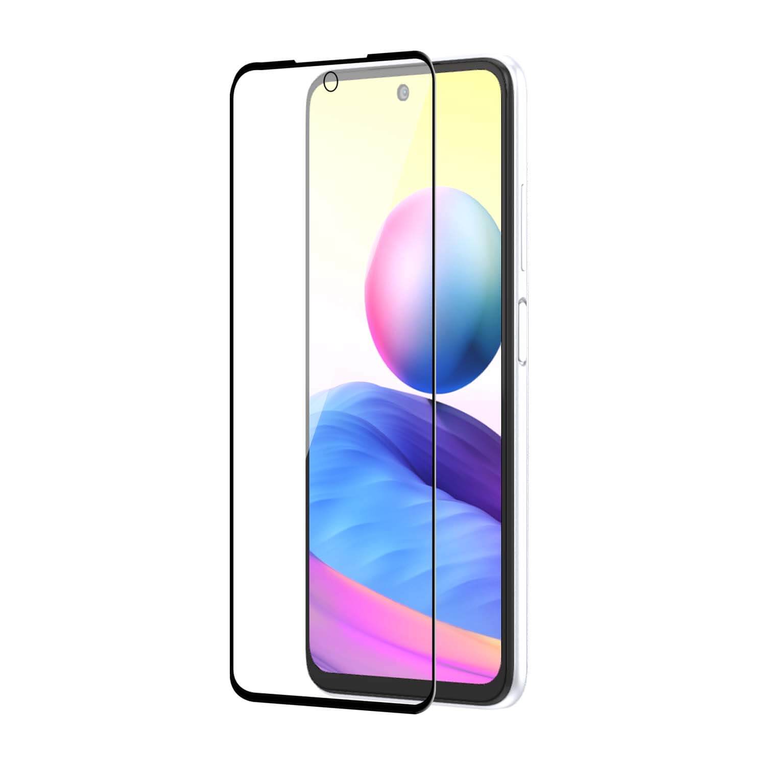 Xiaomi Redmi Note 10 1 Tempered Glass for Xiaomi Redmi Note 10 Pro / Note 10 Pro Max / Poco F3 / Redmi K40 / Redmi K40 Pro (Black) Edge to Edge, Pack of 1 - Image 1